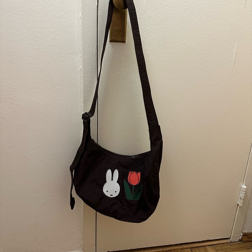 BAGGU x Miffy Brown Crescent Bag